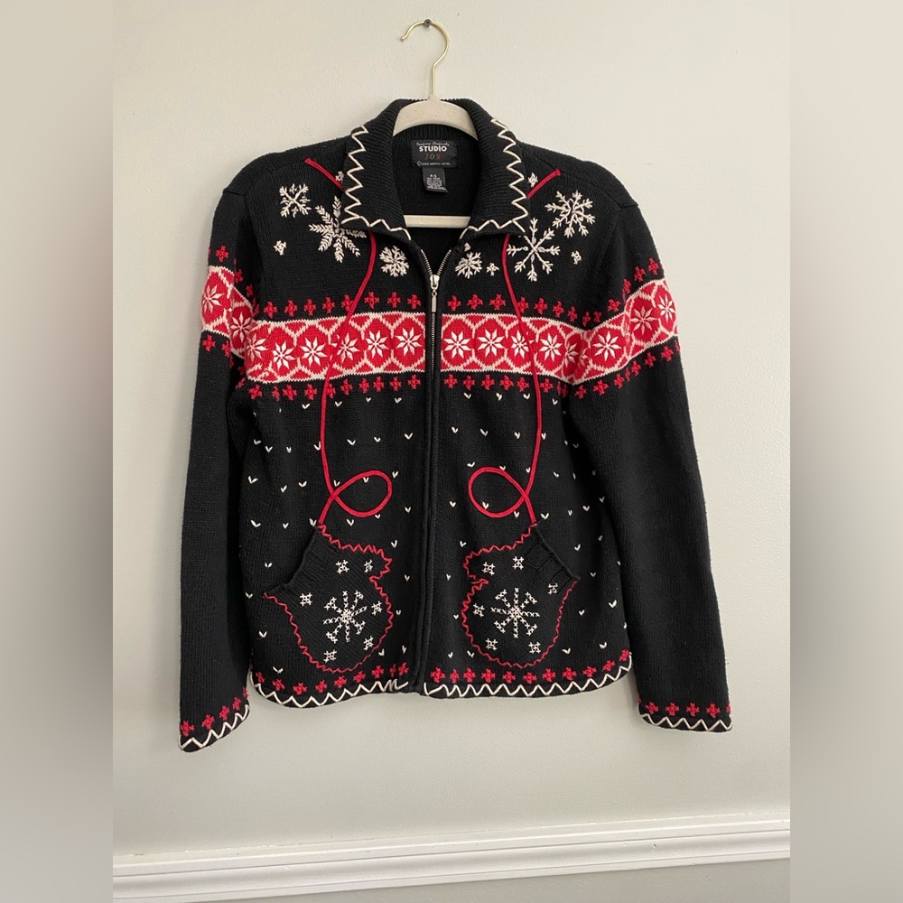 Vintage Knit Wintery Cardigan